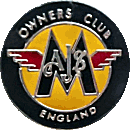 AJS & Matchless OC motorcycle club badge from Jean-Francois Helias