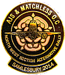 AJS Matchless Alternative motorcycle rally badge from Jean-Francois Helias