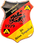 Aktion Sorgenkind motorcycle rally badge from Jean-Francois Helias