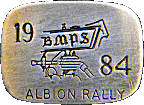 Albion motorcycle rally badge from Jean-Francois Helias