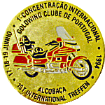 Alcobaca motorcycle rally badge from Jean-Francois Helias