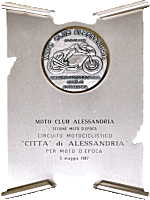 Alessandria motorcycle rally badge from Jean-Francois Helias