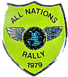 All Nations motorcycle rally badge from Jean-Francois Helias