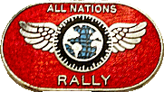 All Nations motorcycle rally badge from Jean-Francois Helias