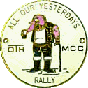 All Our Yesterdays motorcycle rally badge from Alan Kitson