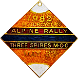 Alpine  motorcycle rally badge from Jean-Francois Helias