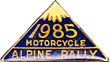Alpine motorcycle rally badge from Jean-Francois Helias