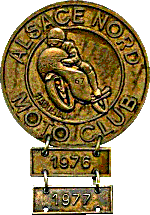 Alsace motorcycle rally badge from Jean-Francois Helias