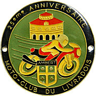Ambert motorcycle rally badge from Jean-Francois Helias