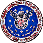 AMC European motorcycle rally badge from Jean-Francois Helias