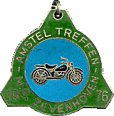 Amstel motorcycle rally badge from Hans Veenendaal
