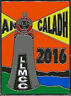 An Caladh motorcycle rally badge from Ted Trett