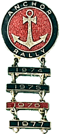 Anchor motorcycle rally badge from Jean-Francois Helias