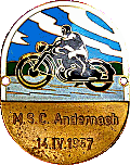 Andernach motorcycle rally badge from Jean-Francois Helias