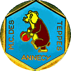 Annecy motorcycle rally badge from Jean-Francois Helias