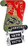 Annonay motorcycle rally badge from Jean-Francois Helias