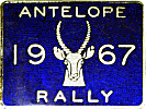 Antelope motorcycle rally badge
