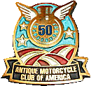 Antique MCC of America motorcycle club badge from Jean-Francois Helias
