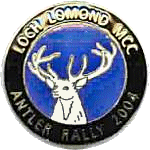 Antler motorcycle rally badge from Ted Trett