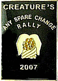 Any Spare Change motorcycle rally badge from Jean-Francois Helias
