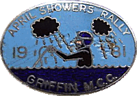 April Showers motorcycle rally badge
