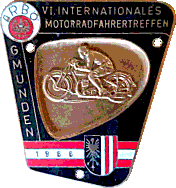 Gmunden motorcycle rally badge from Jean-Francois Helias