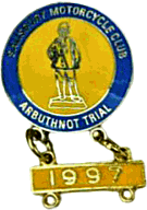 Arbuthnot Trial motorcycle rally badge from Jean-Francois Helias