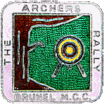 Archers motorcycle rally badge from Jean-Francois Helias