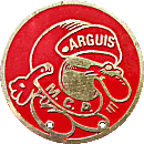 Arguis motorcycle rally badge from Jean-Francois Helias