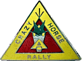 Ariel Crazy Horse motorcycle rally badge from Jean-Francois Helias