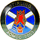 Ariel Stirling motorcycle rally badge from Jean-Francois Helias