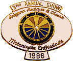 Arizona Antique & Classic motorcycle show badge from Jean-Francois Helias