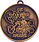 Arques motorcycle rally badge from Jean-Francois Helias