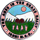 Arse In The Grass motorcycle rally badge