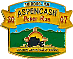 Aspencash Poker Run motorcycle run badge from Jean-Francois Helias