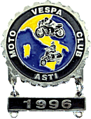 Asti motorcycle rally badge from Jean-Francois Helias