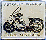 Astrally motorcycle rally badge from Phil Drackley