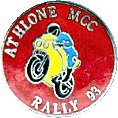 Athlone motorcycle rally badge from Scobie Foley