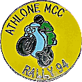 Athlone motorcycle rally badge from Jean-Francois Helias