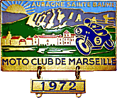 Aubagne motorcycle rally badge from Jean-Francois Helias