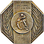 Audax National motorcycle rally badge from Jean-Francois Helias
