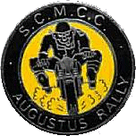 Augustus motorcycle rally badge from Ted Trett