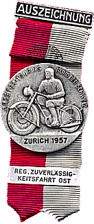 Auszeichnung Zurich motorcycle rally badge from Jean-Francois Helias