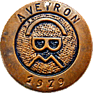 Aveyron motorcycle rally badge from Jean-Francois Helias