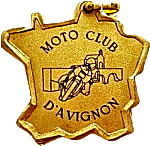 Avignon motorcycle club badge from Jean-Francois Helias