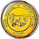 Avon Festival of Motorcycling motorcycle show badge from Jean-Francois Helias