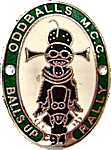 Balls Up motorcycle rally badge from Tony Graves