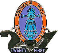 Balls Up motorcycle rally badge from Hayley Easthope
