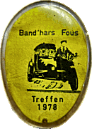 Bandhars Fous motorcycle rally badge from Jean-Francois Helias