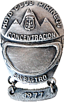Barbastro motorcycle rally badge from Jean-Francois Helias